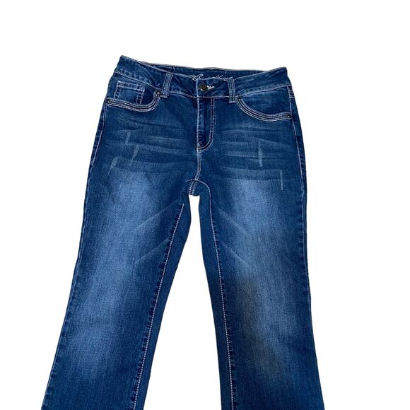 Wired Heart Boot Cut Mid Rise Denim Blue Jeans Size 29 - Picture 4 of 9
